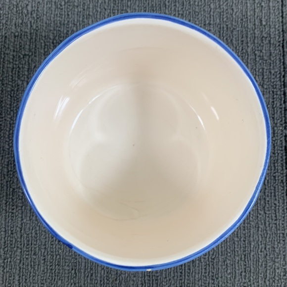 Design Pac Hand Painted Canister Ceramic Blue White Grapevine Country Kitchen - Picture 11 of 13